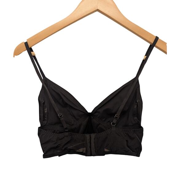 Victoria's Secret Triangle Bralette Rhinestone Embellished Black Small Intimates - Picture 4 of 5